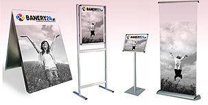 Rollupy, stojaki, ramki potykacze, ramki LED